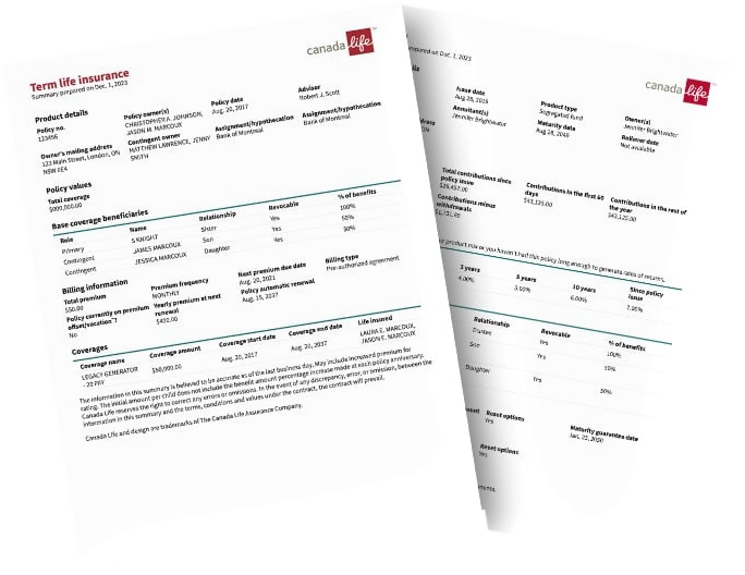 Version 2 print summaries with a denser two page layout